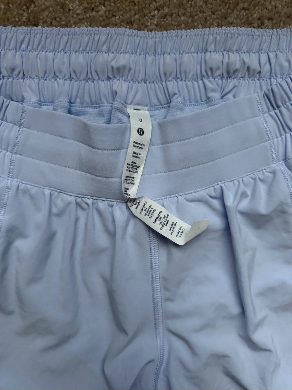 lululemon athletica Hotty Hot Lined Shorts - Light Lavender